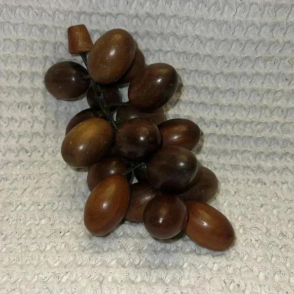 Vintage Mid Century Modern Wood Fruit 5 Piece Set - Picture 6 of 8